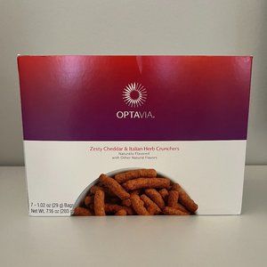 1 box Optavia Zesty Cheddar & Italian Herb Crunchers: new